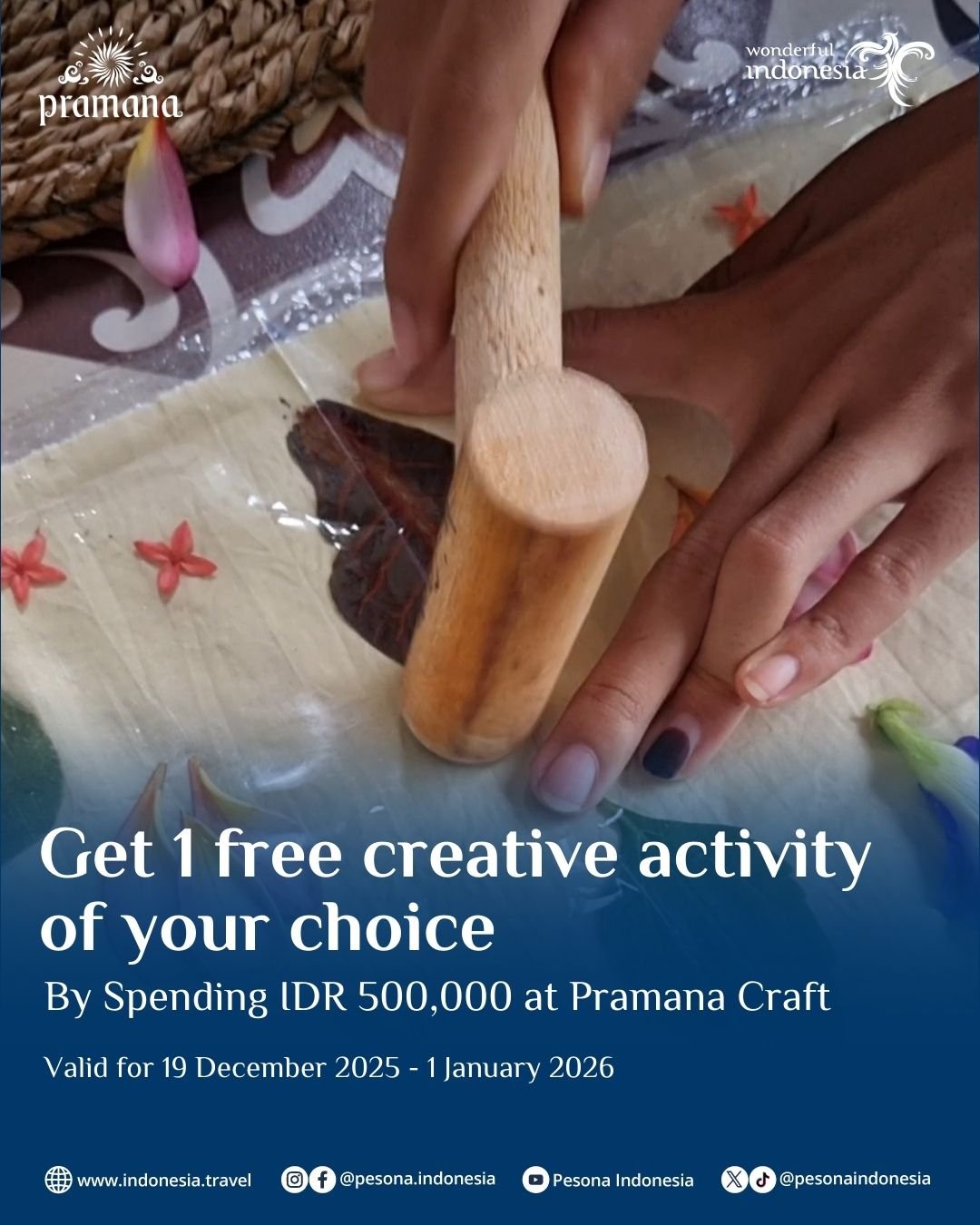 Pramana craft souvenir borobudur toko oleh oleh magelang belanja gratis kegiatan kreatif wisata edukasi keluarga wonderful indonesia